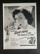 Vintage 1949 Dixie Cups Full Page Original Ad 1221 picture