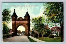 Hartford CT-Connecticut, Soldiers' & Sailors Mem. Arch, Antique Vintage Postcard picture