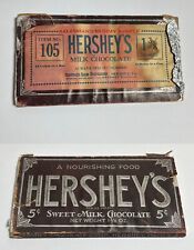 RARE C 1912 Antique HERSHEY’S Salesman Dummy Sample Chocolate Bar UNOPENED PA Ad picture