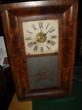Rare antique vintage Terry and Andrews weight driven OGEE clock working picture