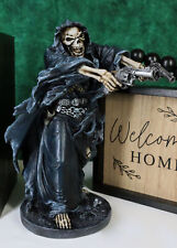 Ebros Gift Gothic Grim Reaper Skeleton Assassin with Dual Pistols Figurine 9