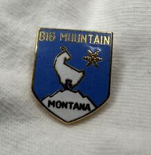 Vintage Big Mountain Whitefish Montana Ski Resort Hat Cap Lapel Pin picture