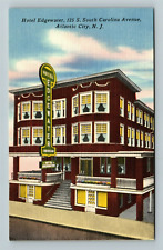 Atlantic City NJ-New Jersey, Hotel Edgewater, Exterior, Vintage Postcard picture