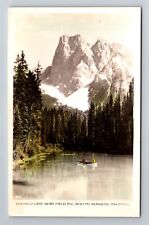 Field-British Columbia, Emerald Lake, Mt Burgess, Vintage Souvenir Postcard picture