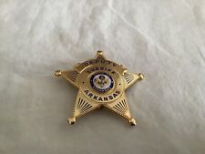 Vtg Obsolete Gold Deputy Sheriff Badge picture