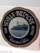 Cuba Biltmore Hotel Vintage Style Travel Decal / Vinyl Sticker, Luggage Label picture