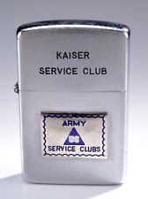Vintage Korean Seoul War - Pre-Vietnam Wellington Lighter - Kaiser Service Club picture