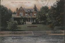 1907 Delavan Lake,WI Villa Claire Walworth County Wisconsin Postcard 1c stamp picture