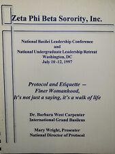 Zeta Phi Beta Sorority Inc National Basilei Leadership Conference  July 1997 picture
