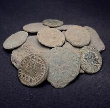 5 RANDOM UNCLEANED ANCIENT ROMAN BRONZE COINS - 1500+ YEARS OLD picture