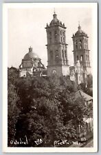 Postcard Cathedral Puebla, Mexico RPPC N123 picture