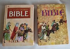 Vintage The Golden Children's Bible 1965 and 1993 Bundle Color Illustrations picture