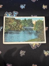 Chicago IL-Illinois, Lovers Bridge, Jackson Park, Scenic, Vintage Postcard picture