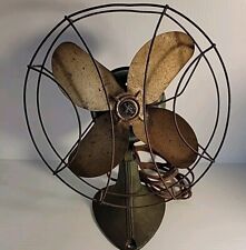  Vintage Sterling Art Deco Metal Electric Table Desk Fan 9 Inches  Working MCM picture