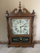 Welby Mantle Clock Wood Frame Plain Vintage  picture