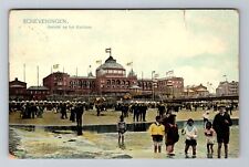 Hague Netherlands, Scheveningen Gezicht Op Het Kurhaus Souvenir Vintage Postcard picture
