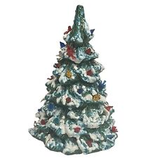 Vintage Howells Ceramic Christmas Tree Snow Flocked 1985 Signed 10” Read picture