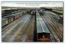 c1910's Looking East From Routnour Bridge NYC Yards East Syracuse NY #2 Postcard picture