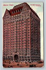 Chicago IL-Illinois, Masonic Temple, Highest Building, c1912 Vintage Postcard picture