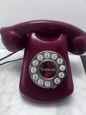 Vintage Gotham Burgundy Batman Landline Telephone Phone WWTTON Model 190 Buttons picture