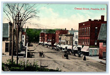 1909 Central Street Store Shop Horse Carriage Franklin New Hampshire NH Postcard picture