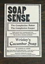 Vintage 1895 Wrisley's Cucumber Soap Allen B Wrisley Original Ad 1021  picture