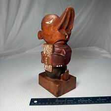 VTG Hand Carved Haitian/ Jamaican Man Tribal Carving Art picture