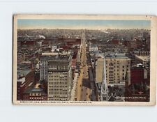 Postcard Bird's Eye View, North From City Hall, Philadelphia, Pennsylvania picture