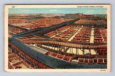 Chicago IL- Illinois, Aerial Union Stock Yards, Antique, Vintage c1937 Postcard picture