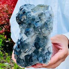 3.19LB NATURAL Green FLUORITE Quartz Crystal Cluster Mineral Specimen picture