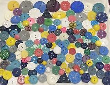 Vintage Buttons Lot 160 Retro Colorful Bright Celluloids, Plastics Fun Mix picture