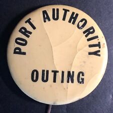 Port Authority Outing Celluloid Steel Pinback c1940's-50's Scarce picture
