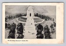 Canton OH-Ohio, Aerial The McKinley Monument, Antique, Vintage c1906 Postcard picture