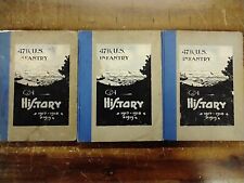 47th Infantry, A History 1917-1919, WWI Unit History Book set of 3 picture