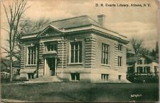Postcard D.R. Everts Library in Athens, New York picture