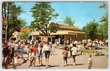 1960's CANOBIE PARK SALEM NEW HAMPSHIRE*ARCADE*FERRIS WHEEL*CROWD SCENE*POSTCARD picture