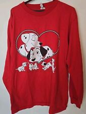 101 Dalmatians Vtg 90s Movie Promo Long Sleeve T-Shirt Disney - Men’s Medium/Lrg picture