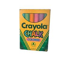 Vintage Crayola Colored Chalk~ Binney & Smith ~12 Sticks~ Original Box~1988 picture