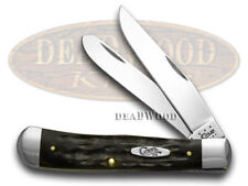 Case xx Knives Trapper Jigged Genuine Buffalo Horn Stainless Pocket Knife 65010 picture