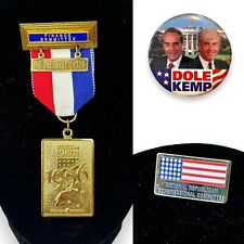 1996 Republican National Convention Senator Bob Dole Finance Committee Badge Lot picture