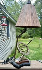 Vintage Frederick Cooper (?) Brass Bronze Armillary Table Lamp Roman Numerals picture