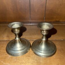 Pair of Vintage Brass Candlesticks, Candle Holders picture