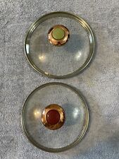 Set of 2 Paula Deen Glass Replacement Pot Lids 6/5 1/4