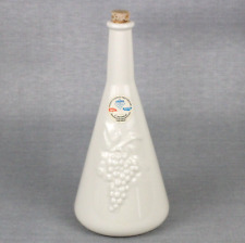 REVOL France Porcelain Decanter Beaker Vase Bottle Grapes Oven Proof 10 in Cork picture