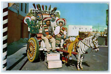 c1950's Picture Taking on Colorful Donkey Carts Tijuana Mexico Vintage Postcard picture