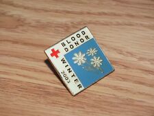 2003 Winter Blood Donor Collectible Enamel Gratitude Souvenir Lapel Pin picture