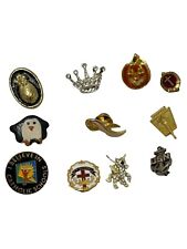 Mixed Lot Of 11 Vintage Pins Pendants Insignia Jewelry Fashion Lot picture