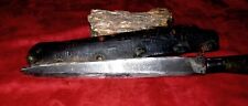 Nasty Antique Hand Made Frontier-Civil War? Indian? Fighting Knife-Great Sheath picture