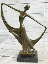 Original Milo Acrobat Dancer Bronze Sculpture Statue Art Deco Home Office Decor picture