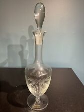 Vintage Toscany Hand Blown Liquor Decanter Made In Romania picture